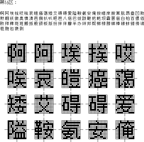 14DOT「簡体字」ゴシック【レターベース（13×13）】