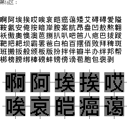 24DOT「簡体字」ゴシック【レターベース（22×22）】