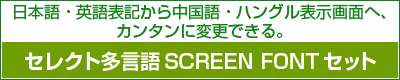 セレクト多言語SCREEN FONTセット